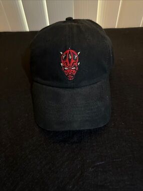 Star Wars Black Cap with Red Darth Maul Embroidery